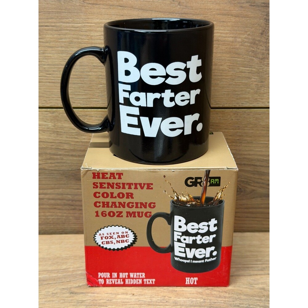 Best Farter / Father Ever - Heat Sensitive Color Changing Coffee Mug 12oz GR8AM